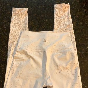 Leggings in ombré rose gold